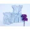 Blue Spring Girls Dress Ortensia ::: Mexican Ethical Brand for Modern Child