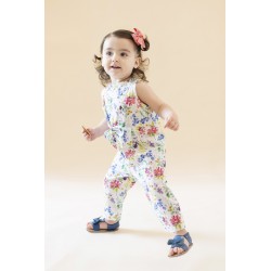 Girls Floral Jumpsuit