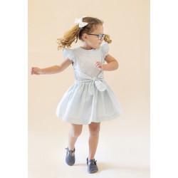 Blue Spring Girls Dress Ortensia ::: Mexican Ethical Brand for Modern Child