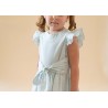 Blue Spring Girls Dress Ortensia ::: Mexican Ethical Brand for Modern Child