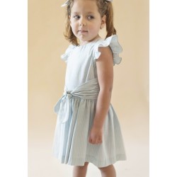 Blue Spring Girls Dress Ortensia ::: Mexican Ethical Brand for Modern Child
