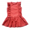 Vestido Ruffles Coral :::  Marca Mexicana Sustentable para Niños