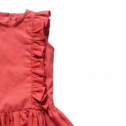 Vestido Ruffles Coral :::  Marca Mexicana Sustentable para Niños