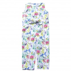 Girls Floral Jumpsuit